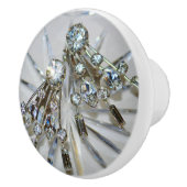  Art Deco Rhinestones Keramische Knop (Rechts)