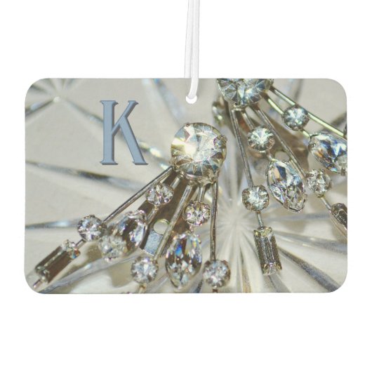  Art Deco Rhinestones Retro Glam Luchtverfrisser (Achterkant)