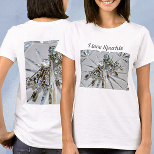 Art Deco Rhinestones Retro Glam T-shirt