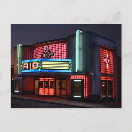 Art Deco Rio Theater, Overland Park, Kansas Briefkaart (Voorkant)