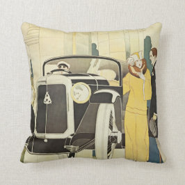 Art Deco Road Trip Pillow Kussen