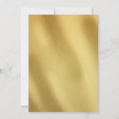 Art Deco Roaring 20s Navy Gold Wedding Invitation Kaart (Achterkant)