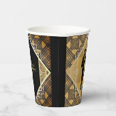 Art Deco Roaring 20's Paar Oudejaarsavond Feest Papieren Bekers (Rechts)