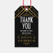  Art Deco Roaring 20s-partij Cadeaulabel (Voorkant)