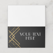  Art Deco Roaring 20s Party Place Cards Plaatskaartje (Buitenkant ongevouwen)