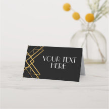 Art Deco Roaring 20s Party Place Cards