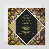 Art Deco Roaring 20's tweede nieuwjaarsdag (Achterkant)