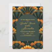 Art Deco Roaring 20s Vrijgezellenfeest Kaart (Voorkant)