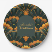 Art Deco Roaring 20s Vrijgezellenfeest Papieren Bordje (Voorkant)