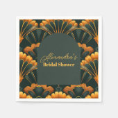 Art Deco Roaring 20s Vrijgezellenfeest Servet (Voorkant)