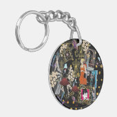 Art Deco Roaring jaren 20, 30 Sleutelhanger (Voorkant Links)