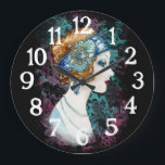 Art Deco Roaring Twenties '20s jaren 20 vrouw klok<br><div class="desc">Deze prachtige art deco klok is perfect voor thuis of op kantoor.</div>