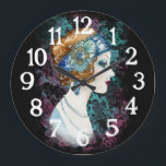 Art Deco Roaring Twenties '20s jaren 20 vrouw klok<br><div class="desc">Deze prachtige art deco klok is perfect voor thuis of op kantoor.</div>