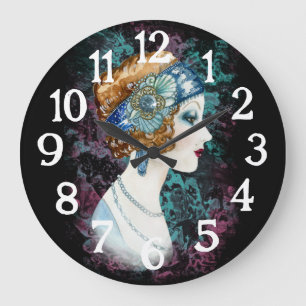Art Deco Roaring Twenties '20s jaren 20 vrouw klok