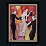 Art Deco Roaring Twenties Dancers Poster<br><div class="desc">1926 Art Deco Roaring Twenties Dancers Print door Fabius Lorenzi</div>