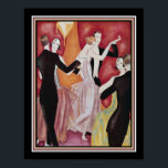 Art Deco Roaring Twenties Dancers Poster<br><div class="desc">1926 Art Deco Roaring Twenties Dancers Print door Fabius Lorenzi</div>