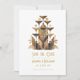 Art Deco Roaring Twenties Gatsby Champagnetoren Save The Date