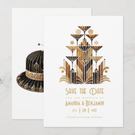 Art Deco Roaring Twenties Gatsby Champagnetoren Save The Date