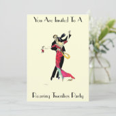 Art Deco Roaring Twenties Kaart (Staand voorkant)