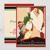 Art Deco Roaring Twenties Open House Holiday Kaart (Voorkant / Achterkant)