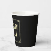 Art deco roaring twenties speakeasy-drankverbod papieren bekers (Links)