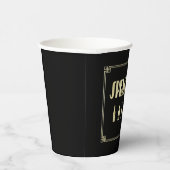Art deco roaring twenties speakeasy-drankverbod papieren bekers (Rechts)
