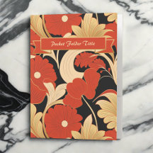 Art Deco rode klaprozen