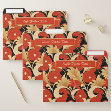 Art Deco rode klaprozen