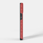Art Deco Rode Vierkanten iPhone Hoesje (Rechterkant)