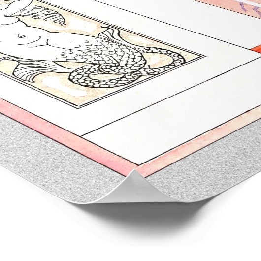 Art Deco Romantic Mode Couple Poster (Hoek)