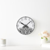 art deco ronde klok (Huis)