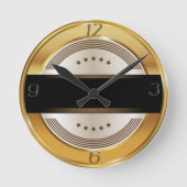 Art deco ronde klok (Voorkant)