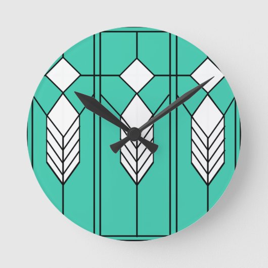 Art Deco Ronde Klok (Voorkant)