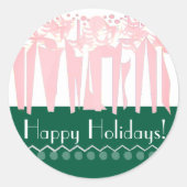 ART DECO RONDE STICKER (Voorkant)