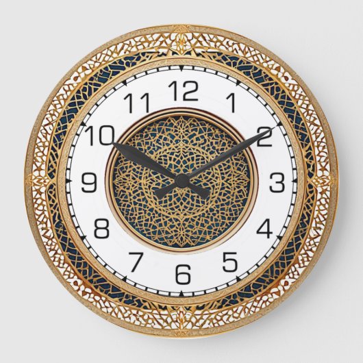 Art Deco Ronde Wandklok (Voorkant)