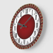 Art Deco Rood Grote Klok (Hoek)
