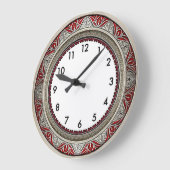 Art Deco Rood Grote Klok (Hoek)