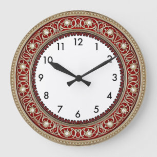 Art Deco Rood Grote Klok