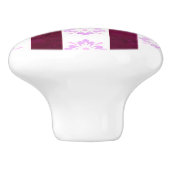 Art Deco Rood Roze Keramische Trek Keramische Knop (Zijkant)