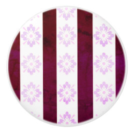 Art Deco Rood Roze Keramische Trek Knop