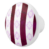 Art Deco Rood Roze Keramische Trek Knop (Rechts)