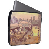 Art Déco Rooftop Chillout Laptop Sleeve (Voorkant Rechts)