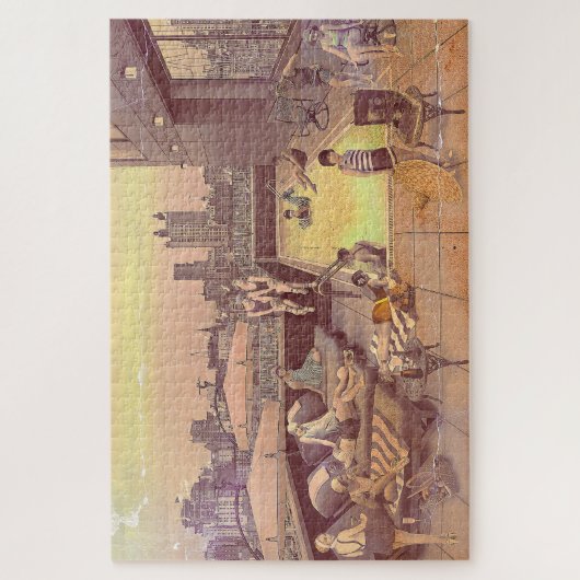 Art Déco Rooftop Chillout Legpuzzel (Verticaal)