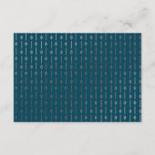 Art Deco Roos Gold Border Blauwgroen Weduwen Ontva Informatiekaartje (Achterkant)