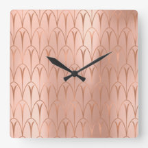 Art Deco Roos Gold Copper Geometry Elegant