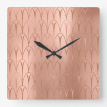 Art Deco Roos Gold Copper Geometry minima