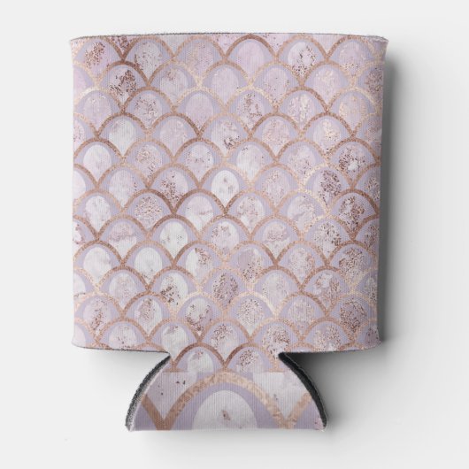 Art Deco, Roos Gold Geometric. Blikjeskoeler (Voorkant)