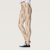 Art Deco Roos: Golden Peacock Feathers Leggings (Links)