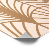Art Deco Roos: Golden Peacock Feathers Poster (Hoek)