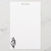 Art Deco Rooster-kantoorbenodigdheden gepersonalis Briefpapier (Voorkant)